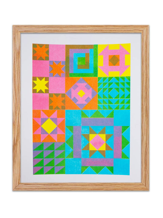 Quilt Riso Print 11x14