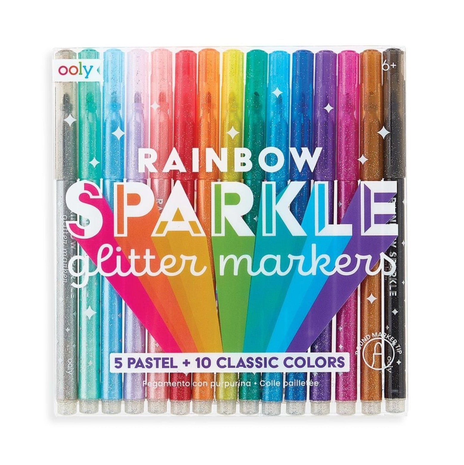 rainbow sparkles glitter markers