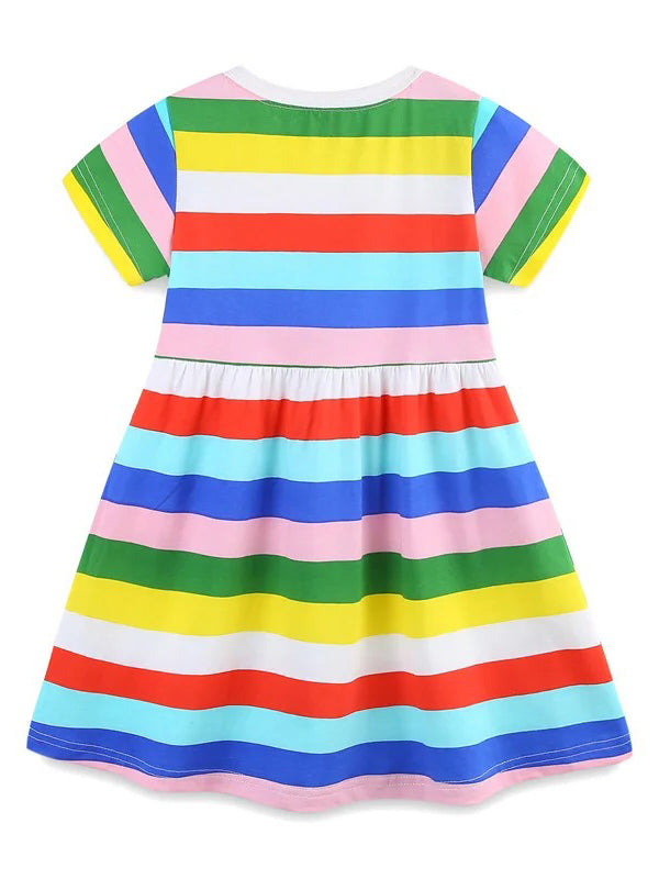 rainbow stripe dress