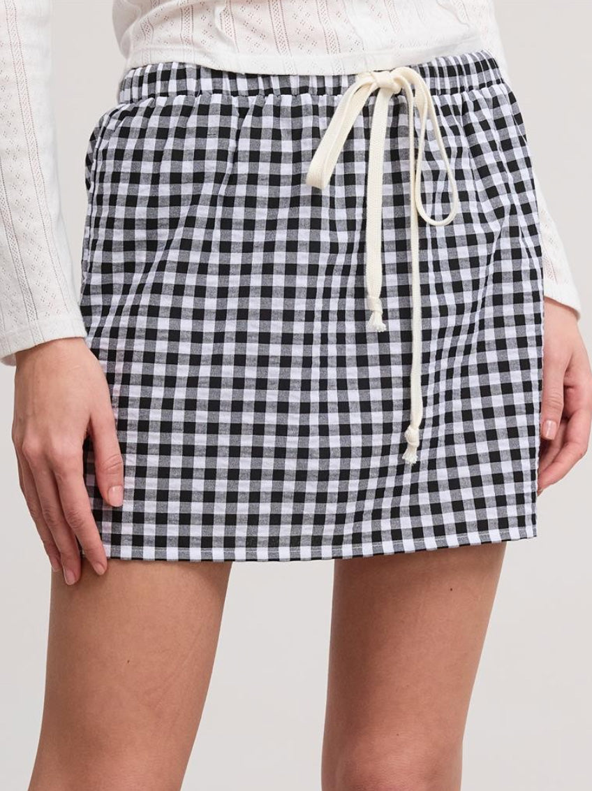 ramona gingham mini skirt