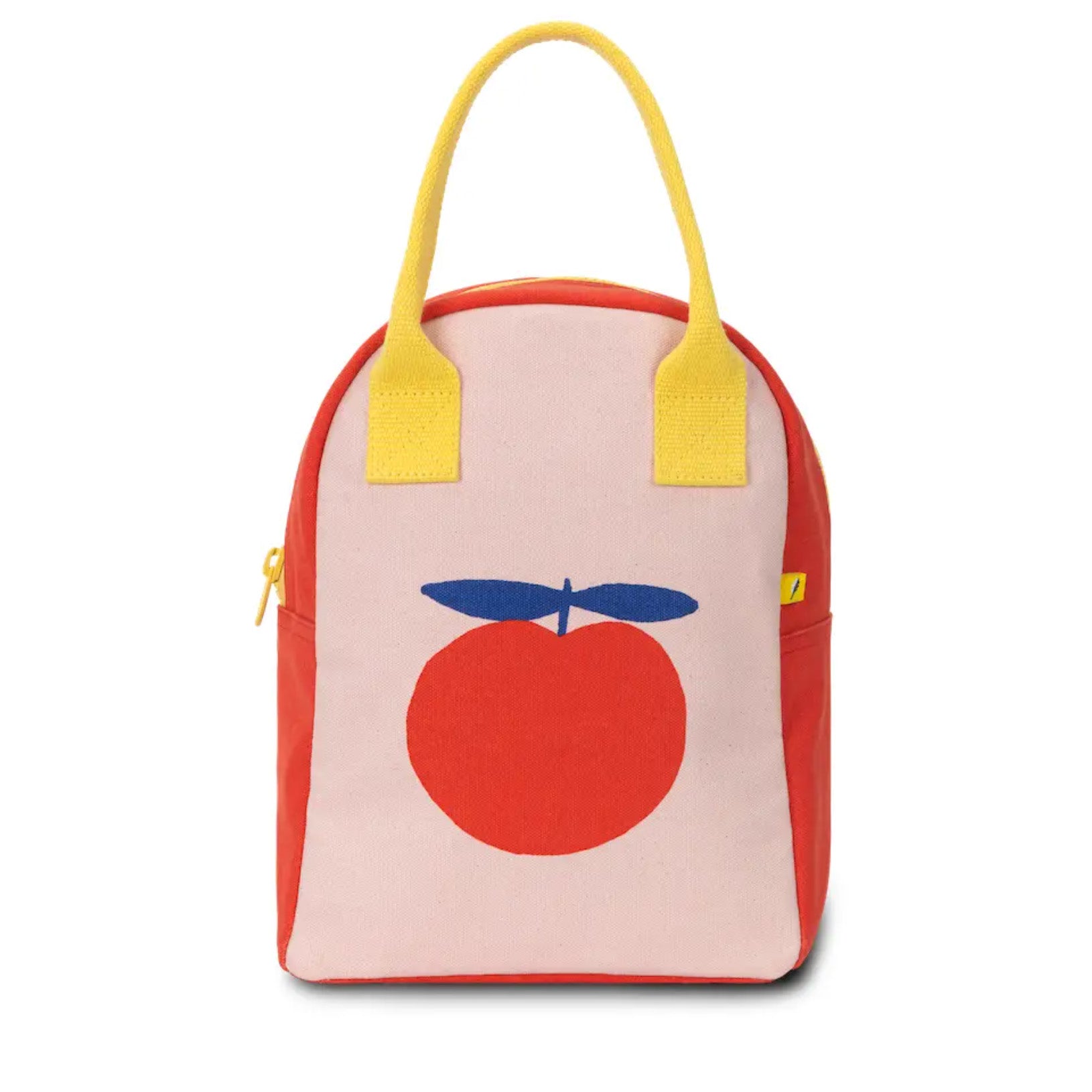 red apple zipper lunch bag