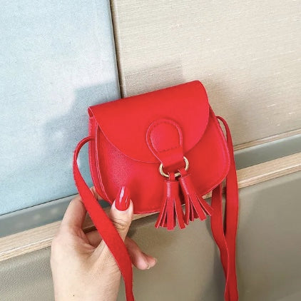 Red Tassel Toddler Purse