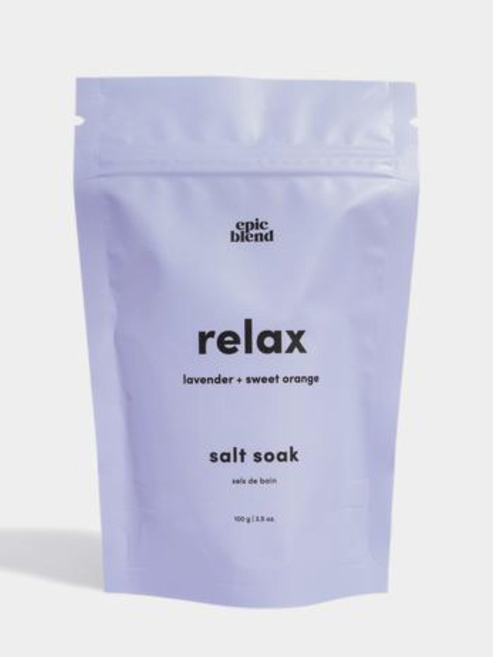 relax bath salt soak