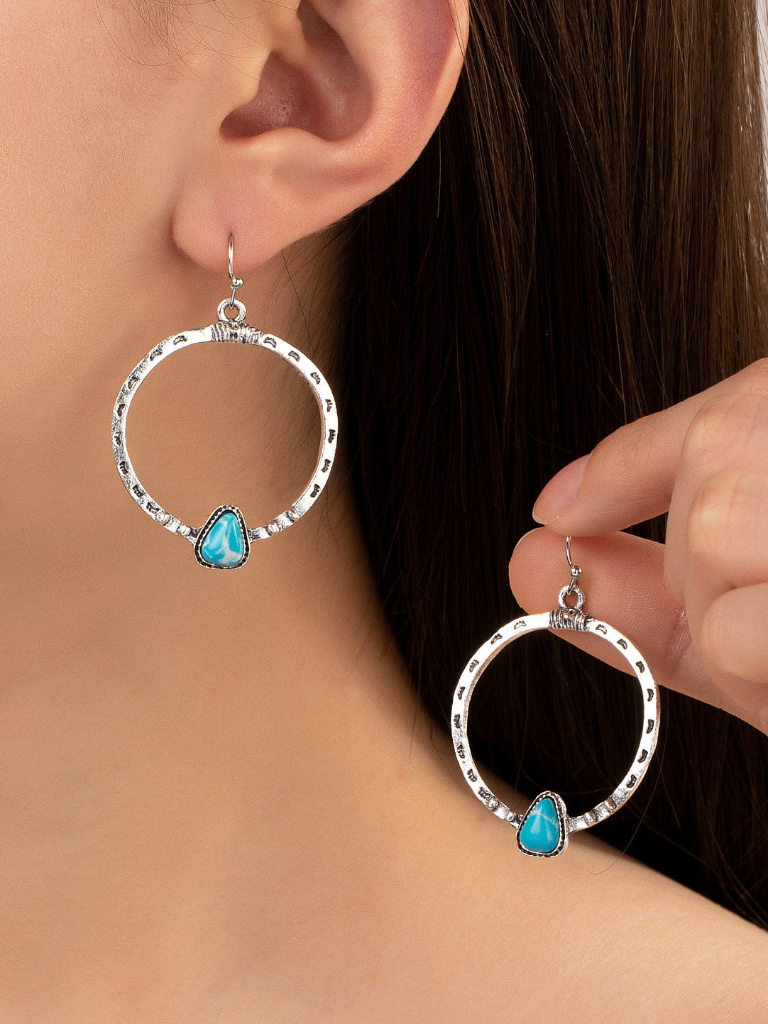 reno circle earrings