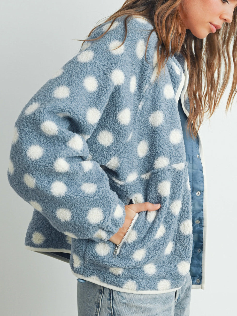 rhea dotted jacket