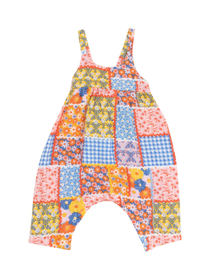 Ric Rac Patchwork Tie Back Romper