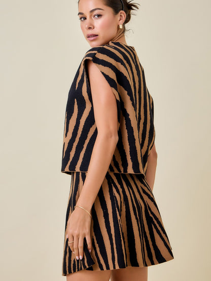 Roar Stripe Knit Top