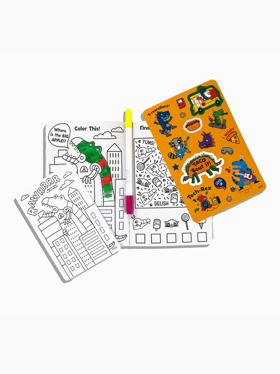 robo dinos let's go! activity + coloring kit