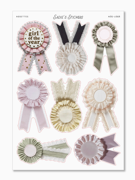 Rosettes Trinkets & Tidbits Sticker Sheet