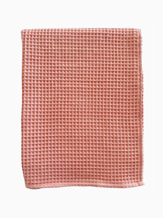 rosy waffle blanket