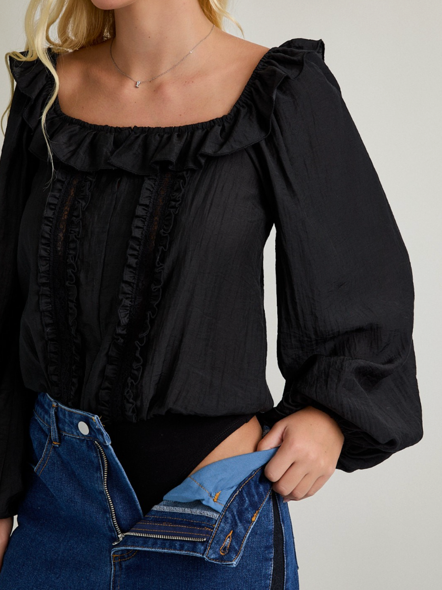 Roxie Puff Sleeve Bodysuit – Handzy Shop + Studio