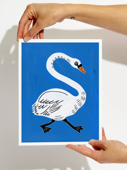 Runaway Swan 5x7 Print