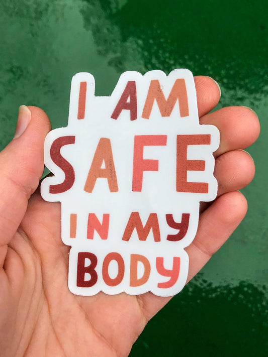 safe in my body sticker