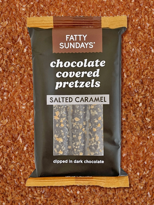 salted caramel chocolate covered pretzel snack pack