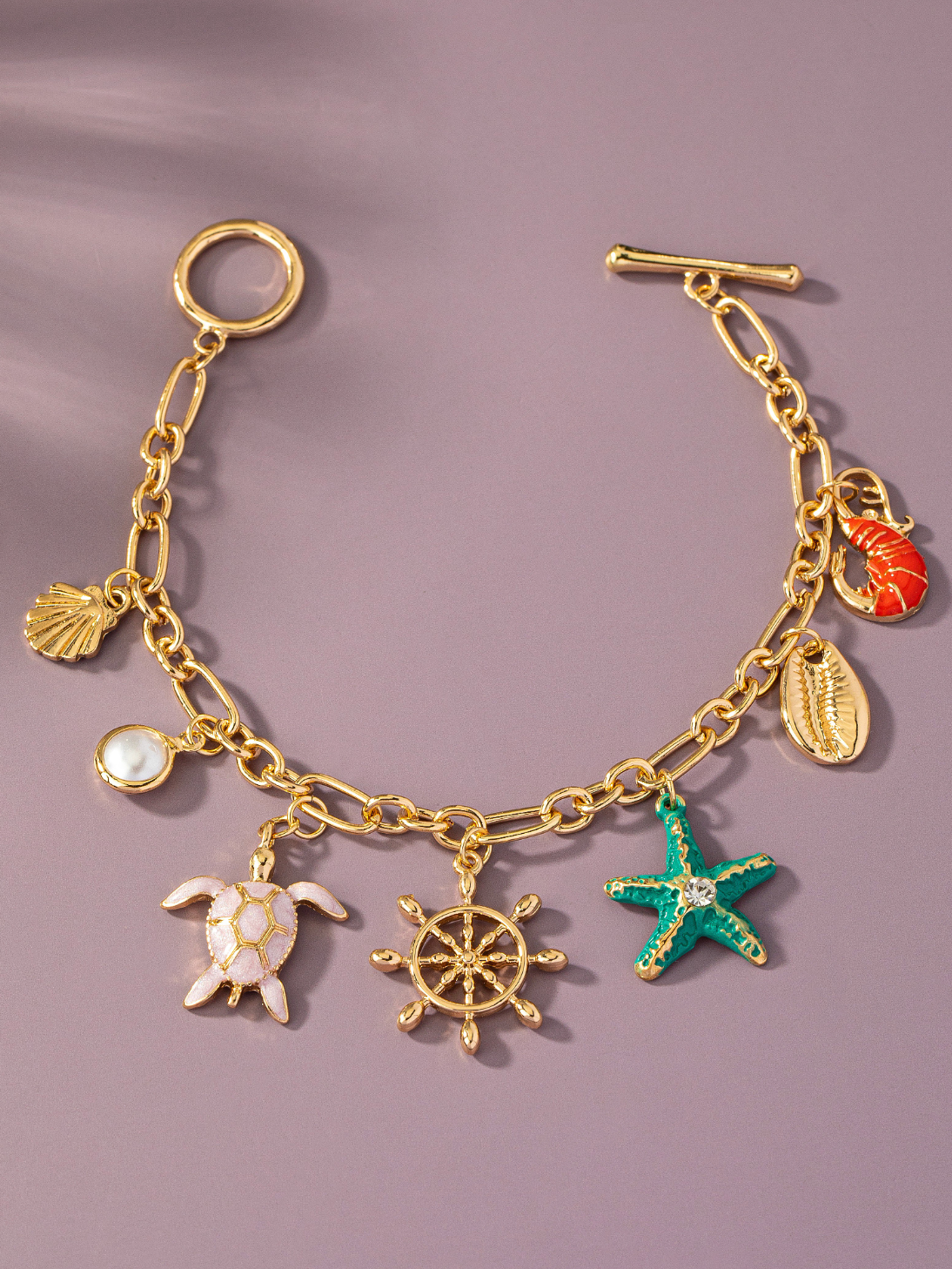 sea turtle charm bracelet