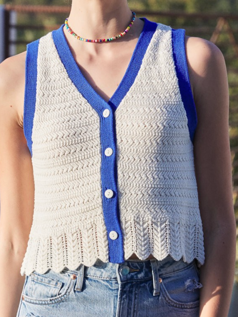 seaside crochet tank