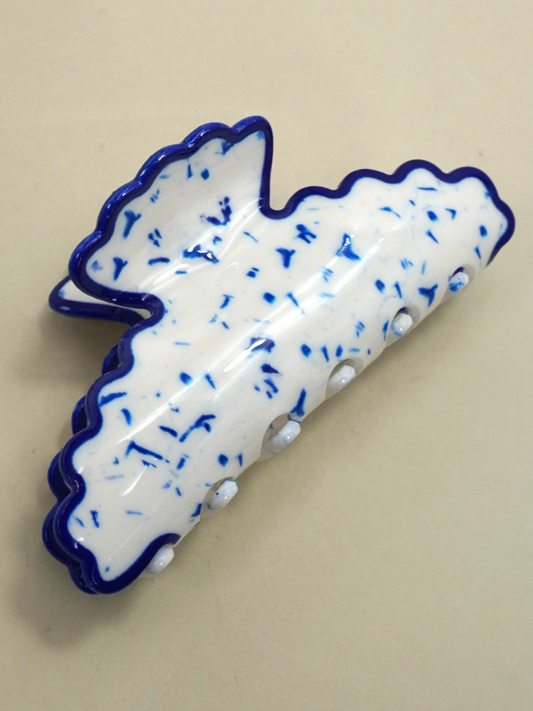 seaside waves hair claw clip