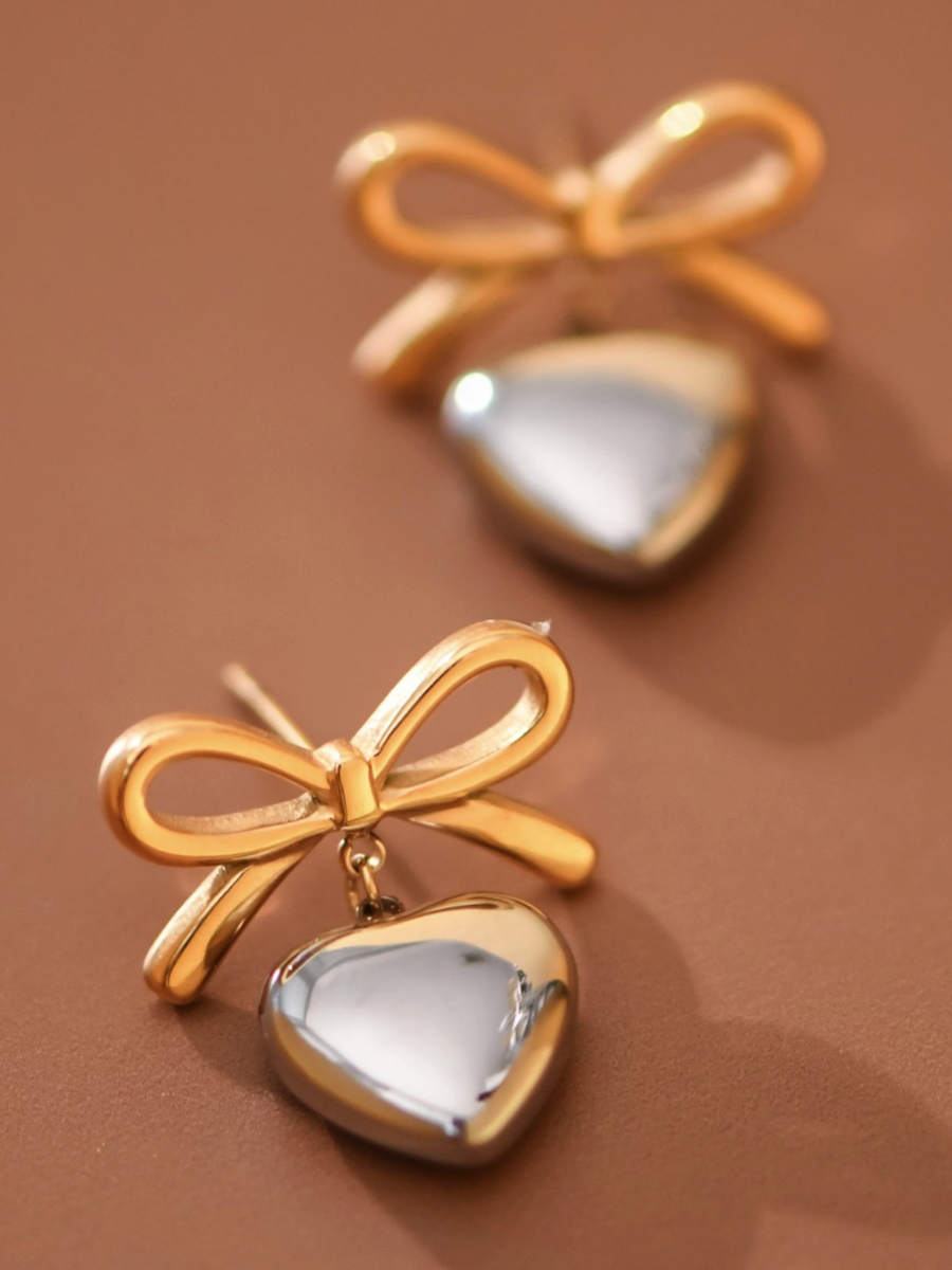 selene 18k gold plated studs