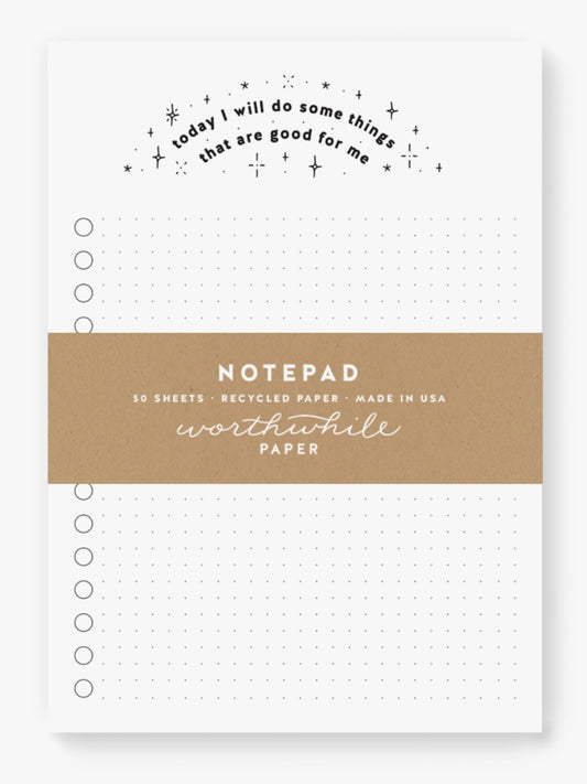 self care notepad