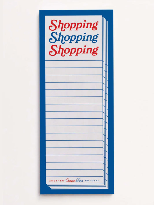 shopping shopping shopping notepad