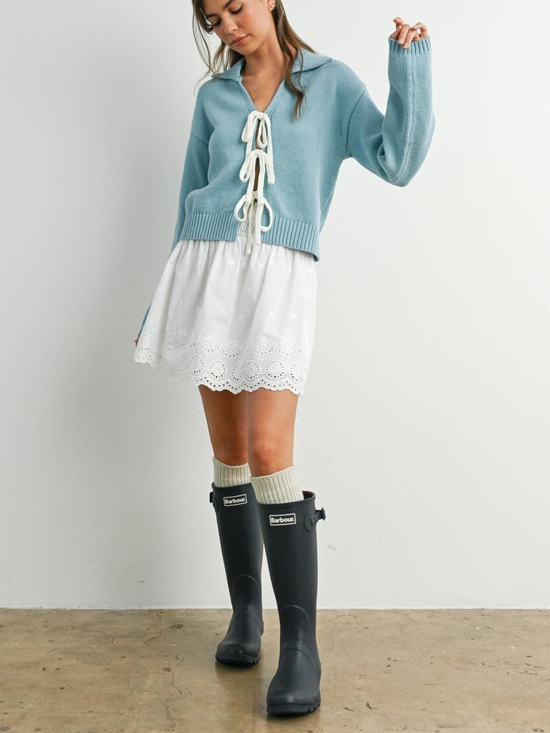 Simone Tie-Up Cardigan