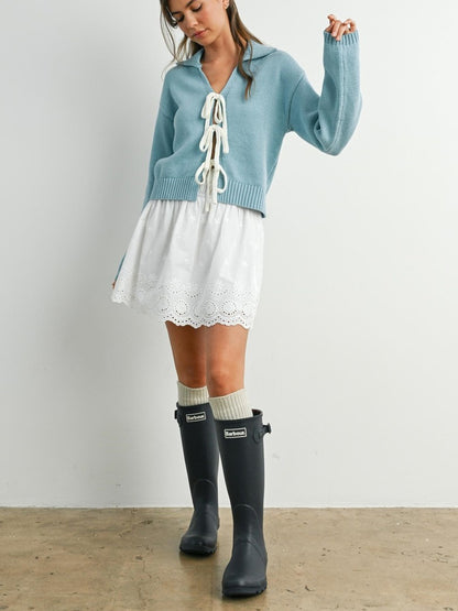 Simone Tie-Up Cardigan