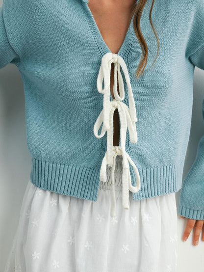 Simone Tie-Up Cardigan