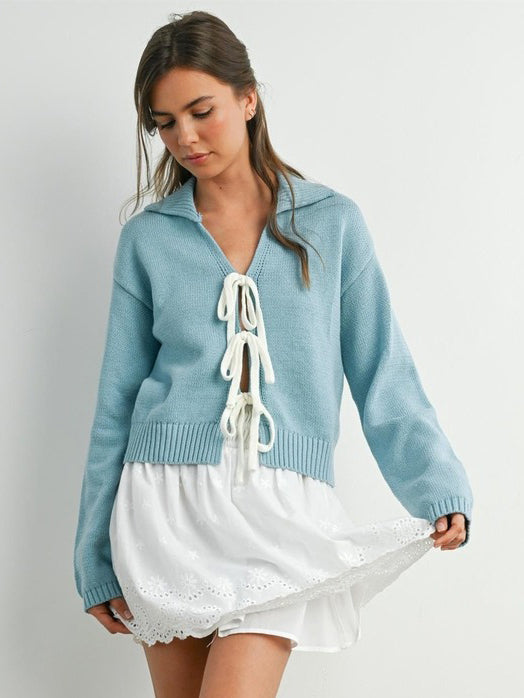 Simone Tie-Up Cardigan
