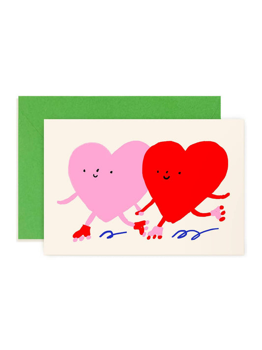 Skating Heart Pals Mini Card