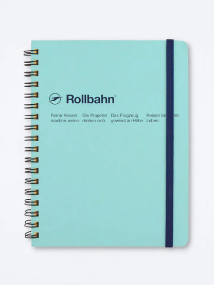 sky blue rollbahn spiral A5 notebook