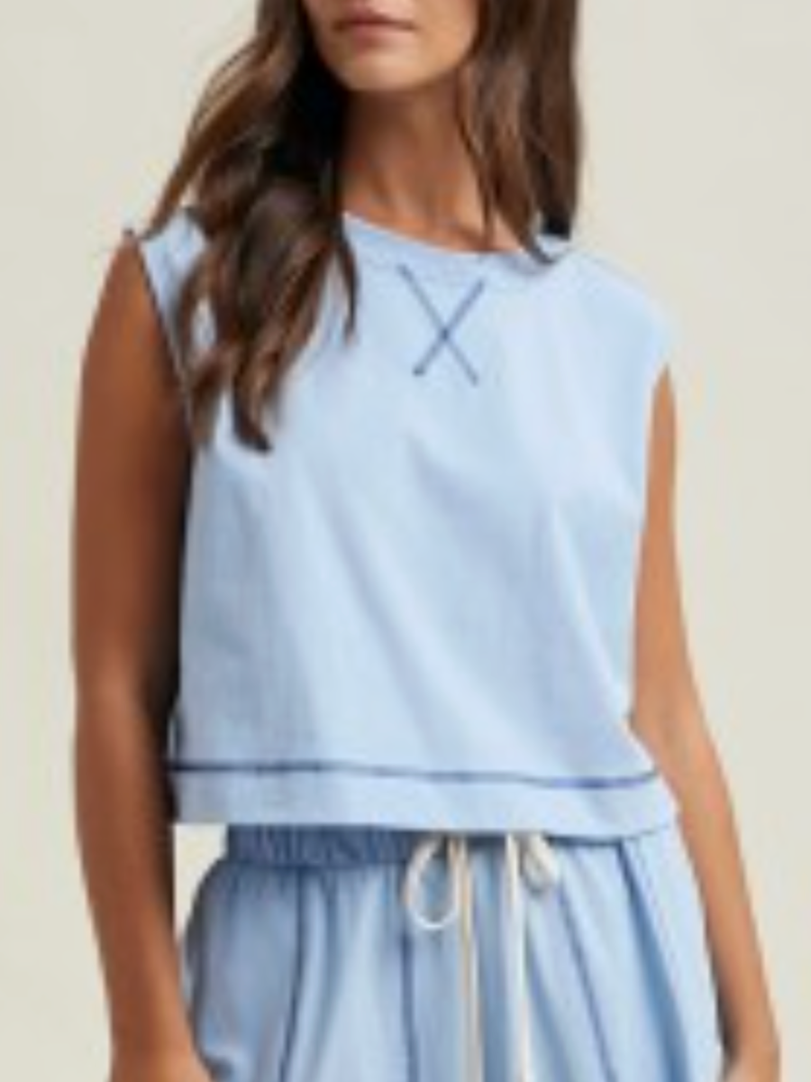 sky sweat tank