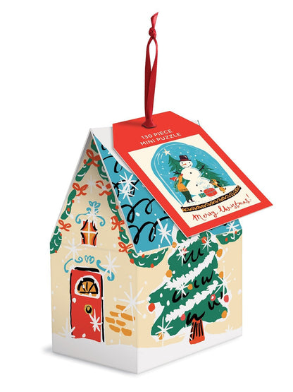 Snow Globe Puzzle Ornament