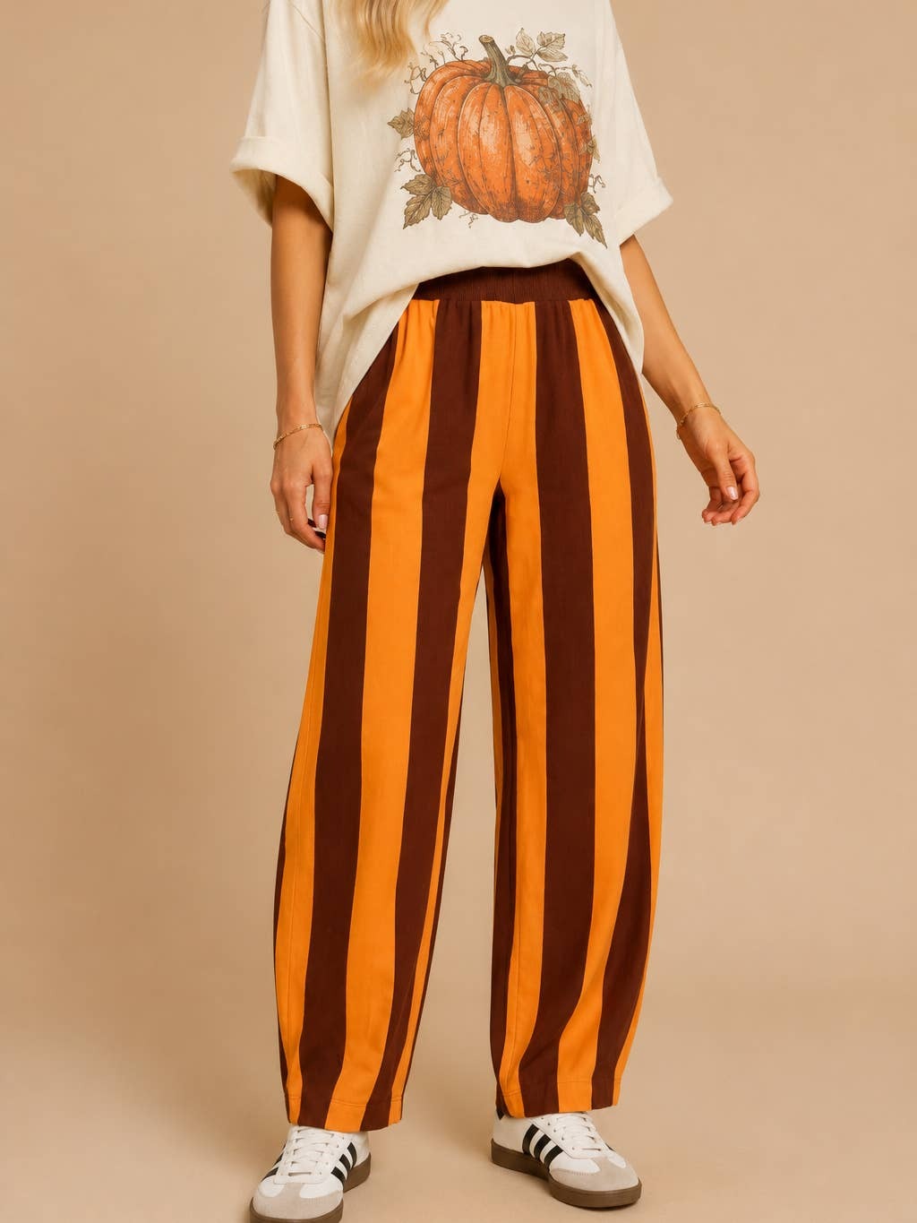 Spice Striped Wide-Leg Pants