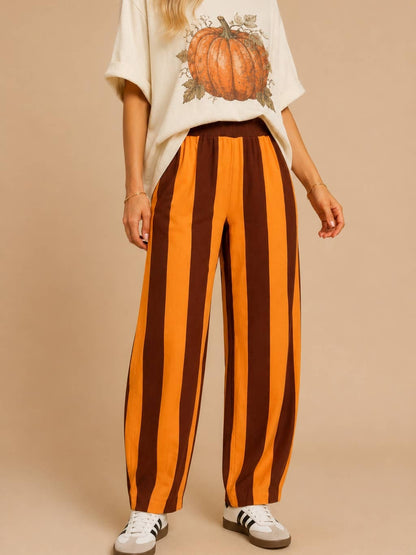 Spice Striped Wide-Leg Pants