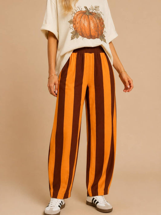Spice Striped Wide-Leg Pants