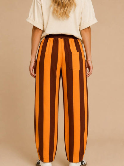 Spice Striped Wide-Leg Pants