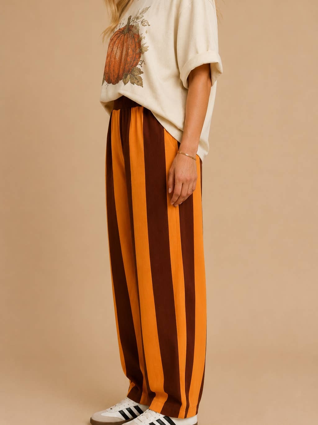 Spice Striped Wide-Leg Pants