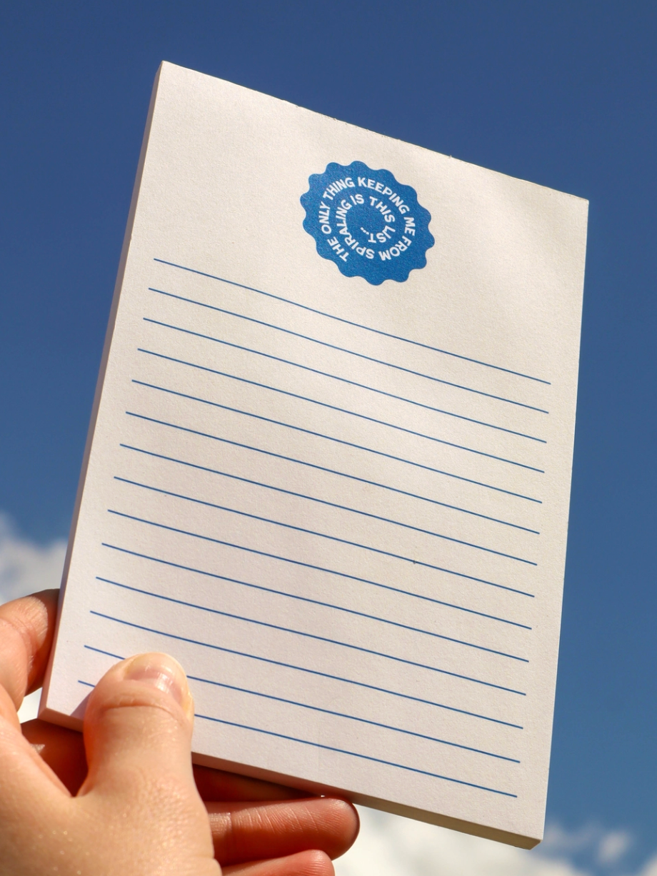 spiraling notepad