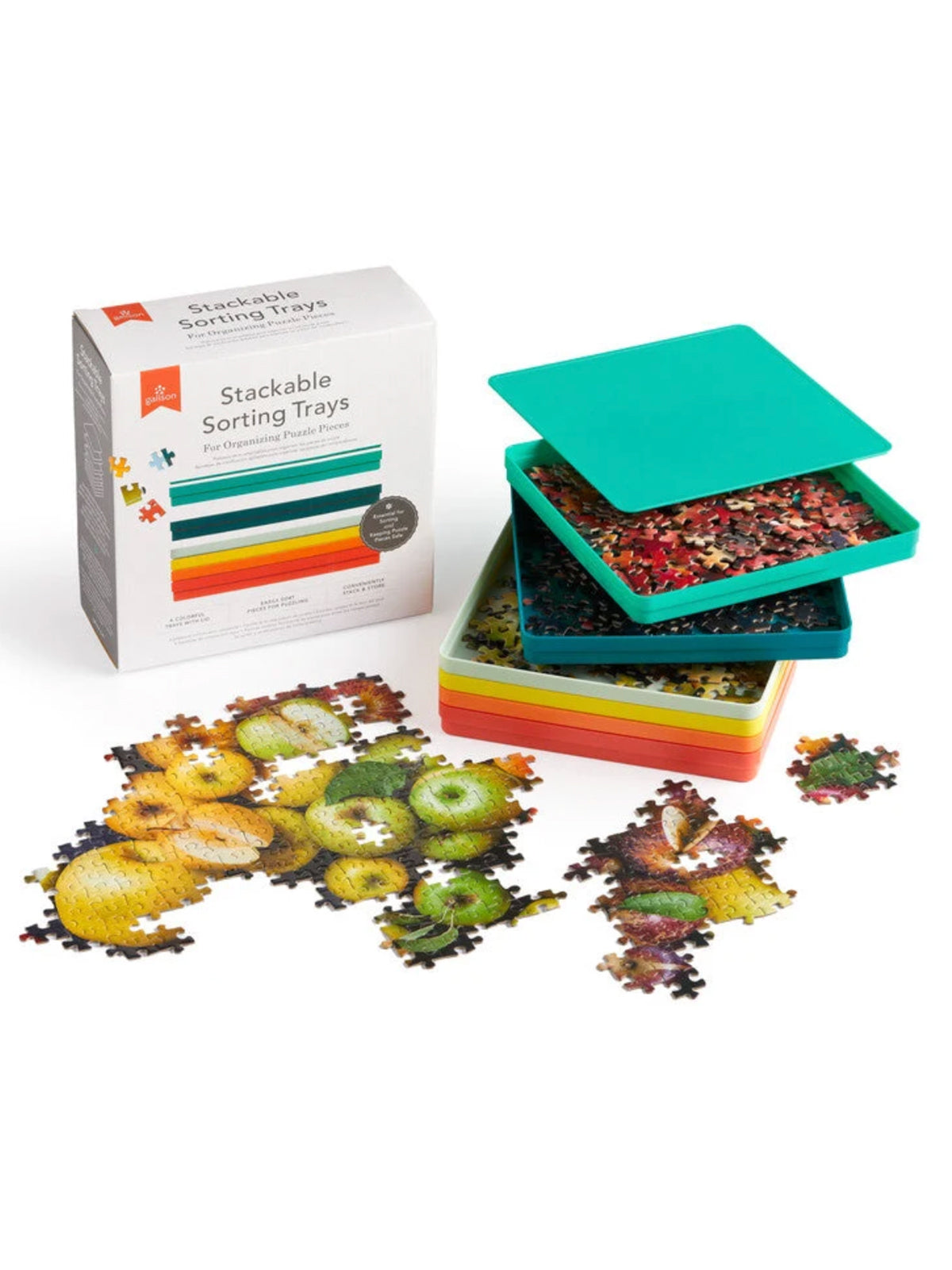 Stackable Sorting Puzzle Trays