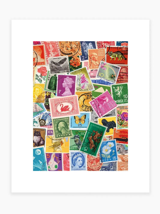 Stamp Collection Art Print