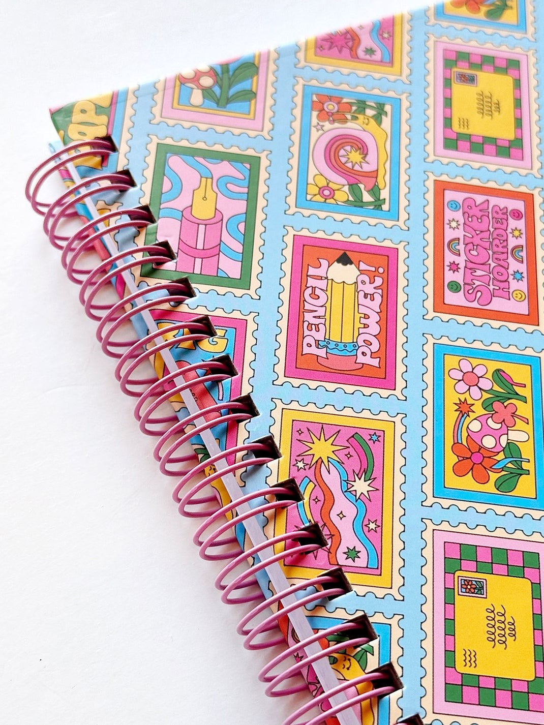 Stamp Pattern Stationery Store Day Notebook