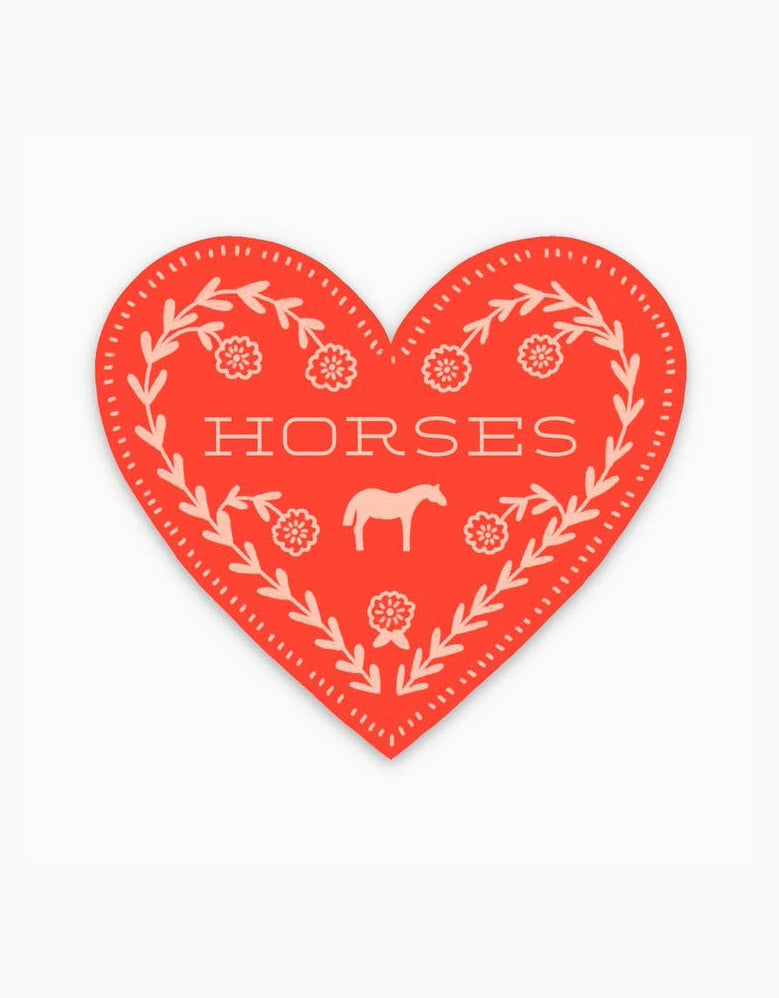 Horses Heart Sticker