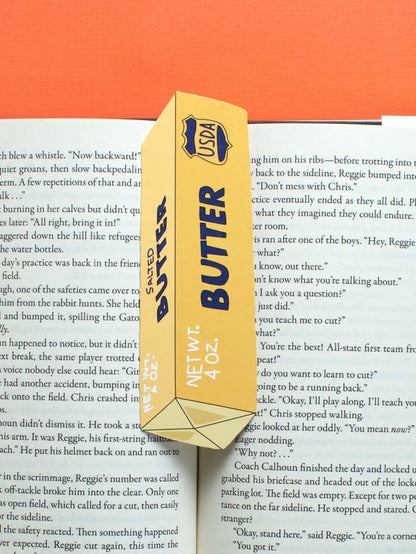 stick of butter bookmark