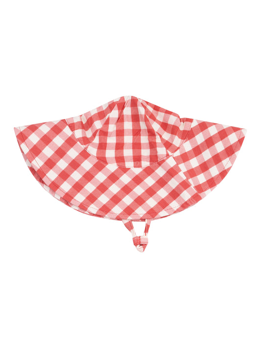 Strawberry Gingham Sunhat