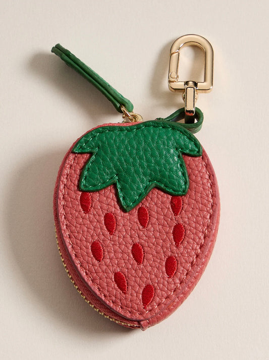 Strawberry Pouch Bag Charm