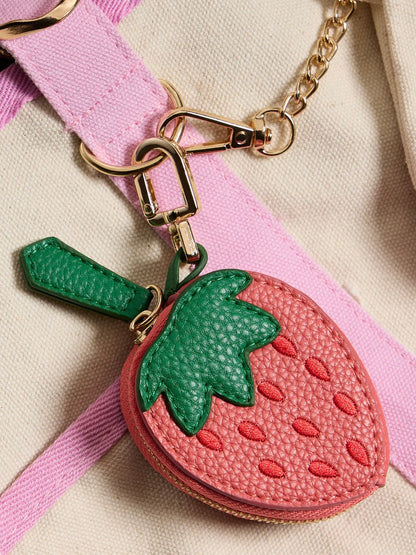 Strawberry Pouch Bag Charm