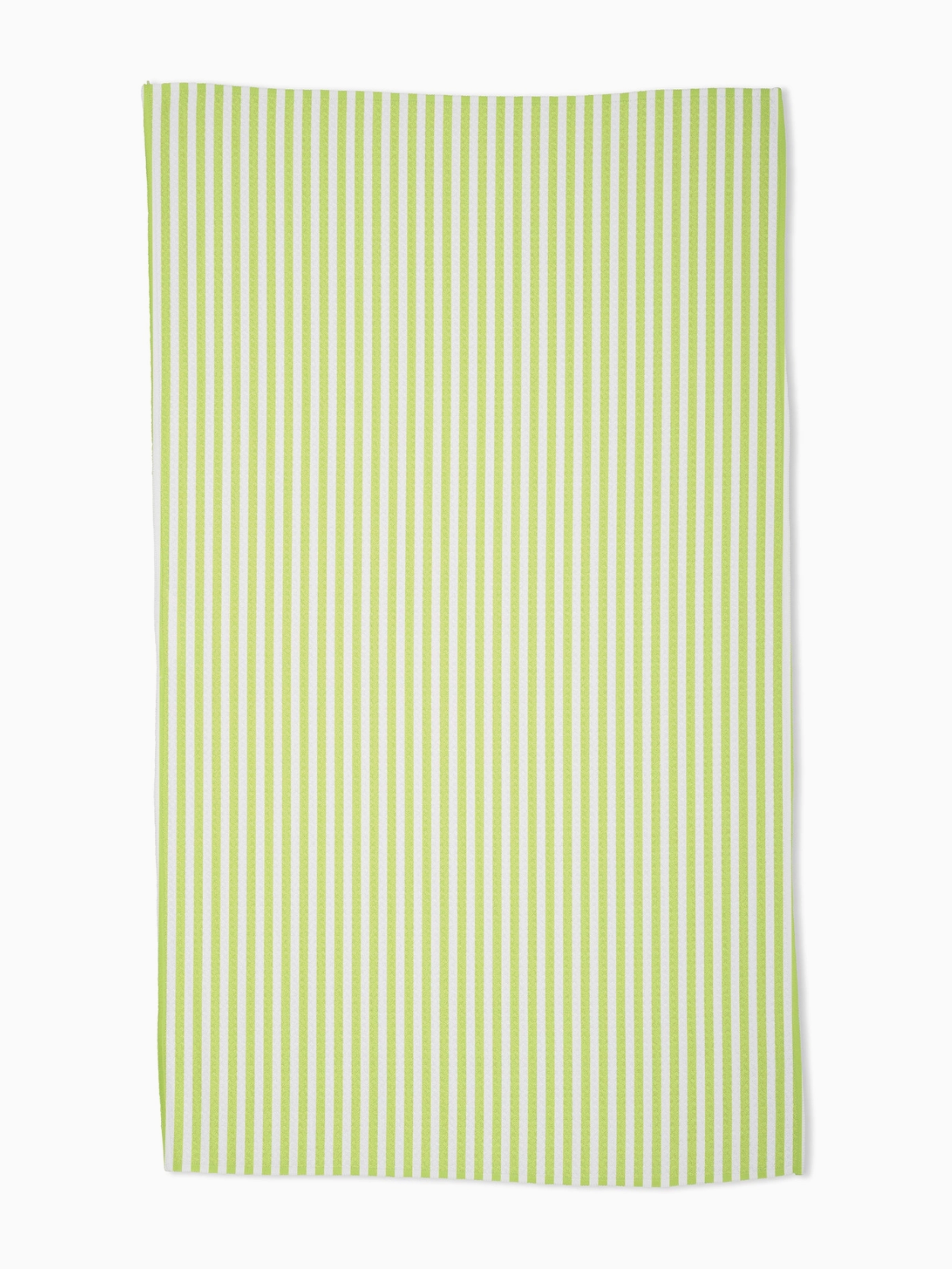 summer stripe green tea towel
