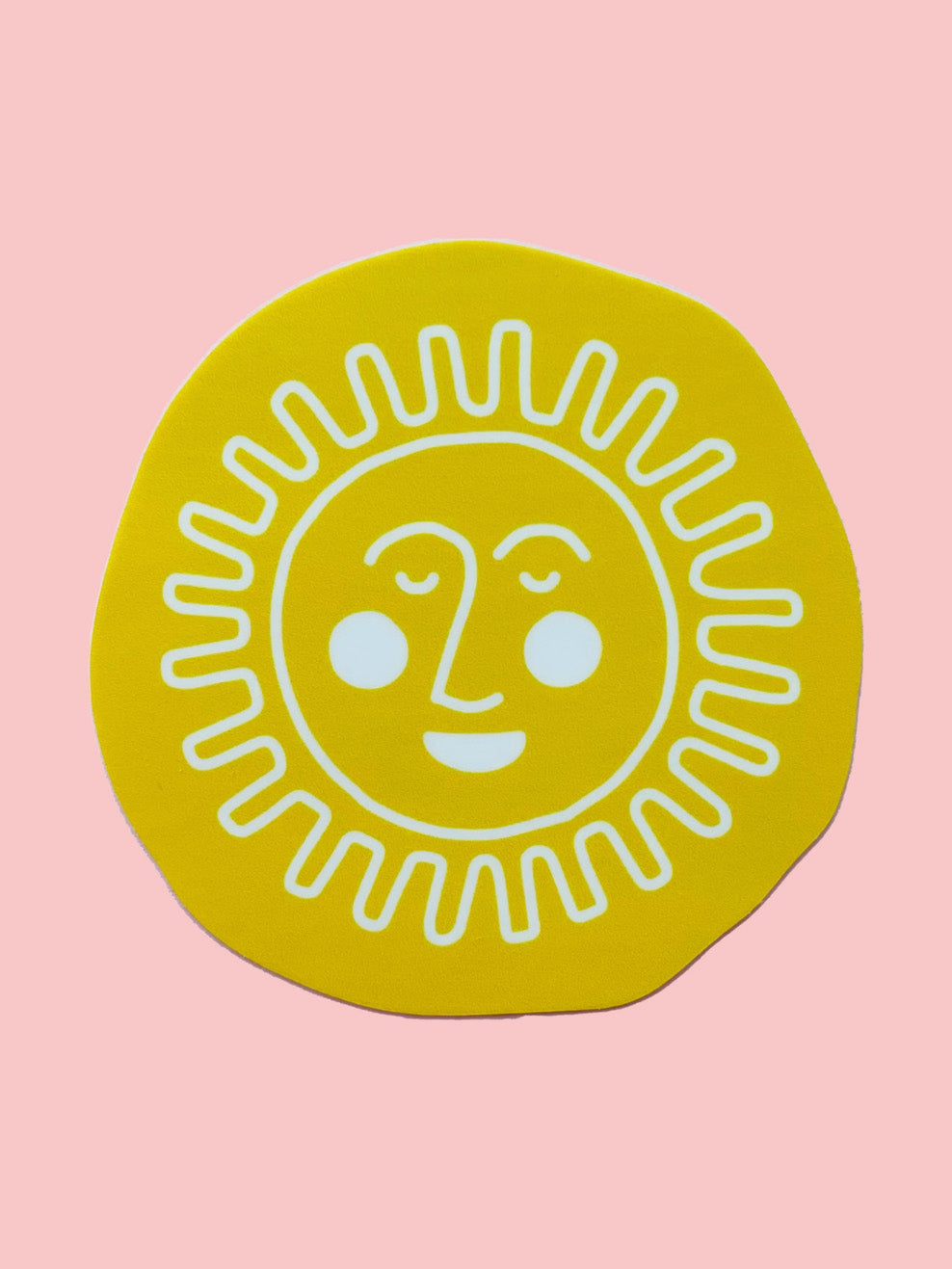 sun face sticker