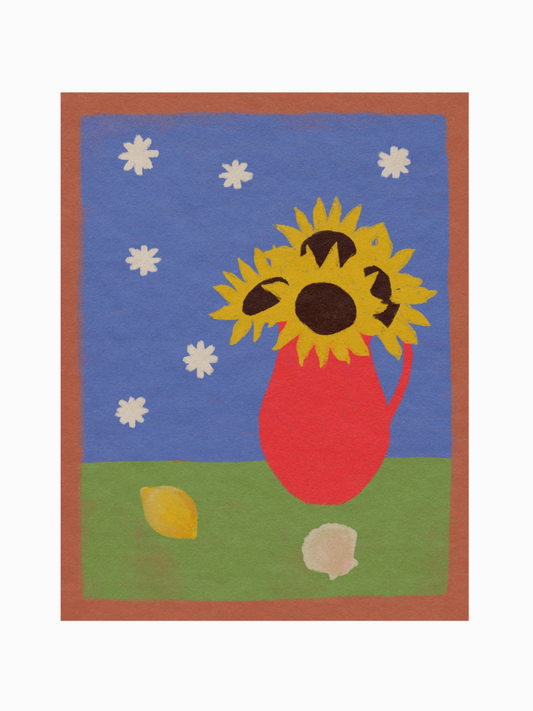 sunflower art print