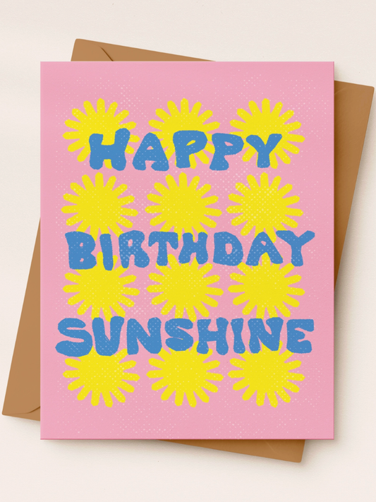 sunshine birthday card